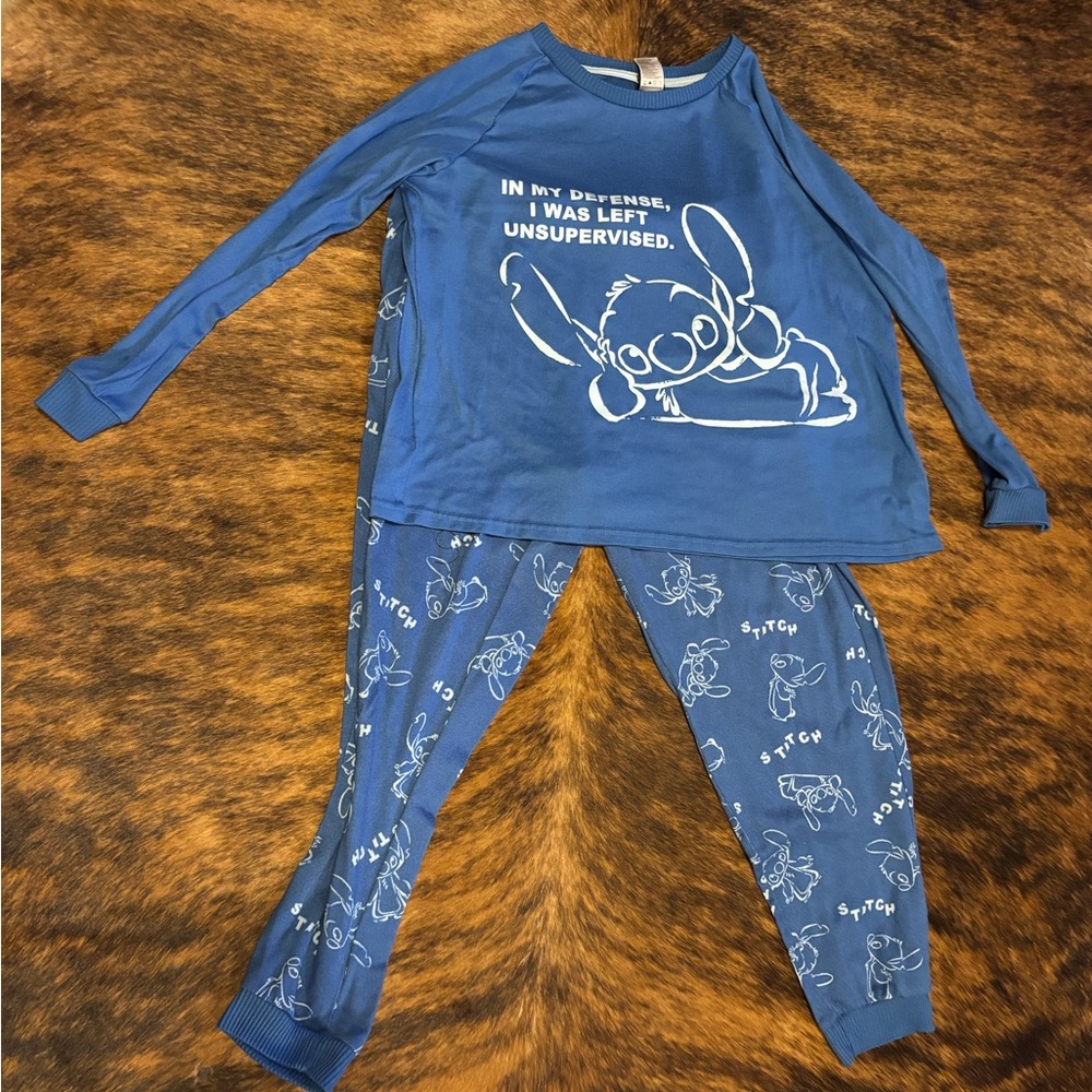 Disney Blue Stitch Kids Pajama Set